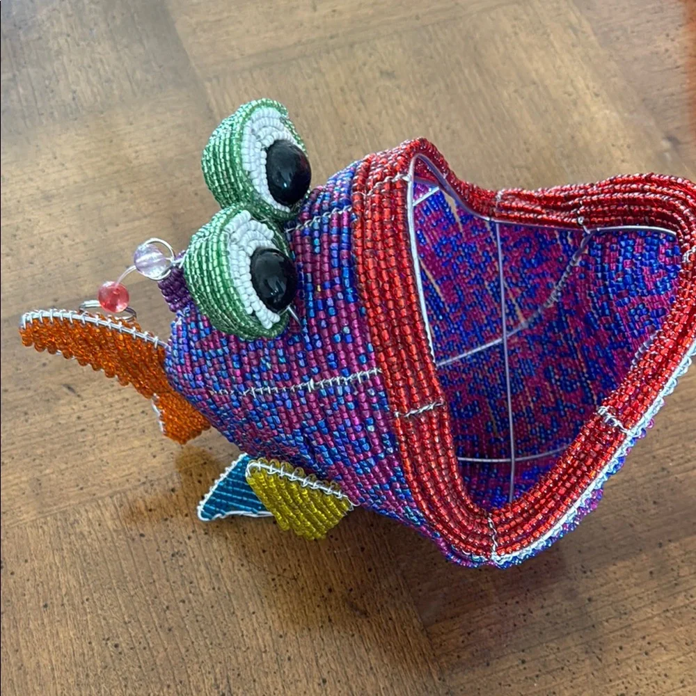 Colorful Beaded Fish Ornament
